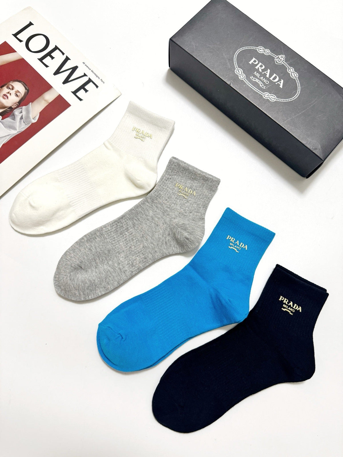PRADA 26S ANKLE SOCKS 315691 (1 BOX)