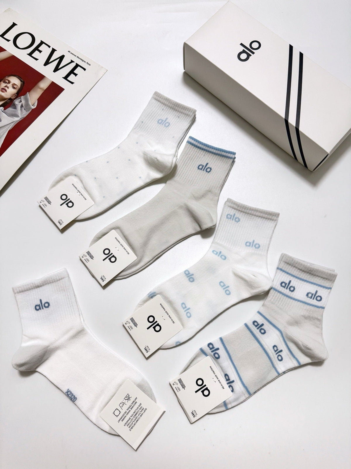 ALO 26S ANKLE SOCKS 407180 (1 BOX)