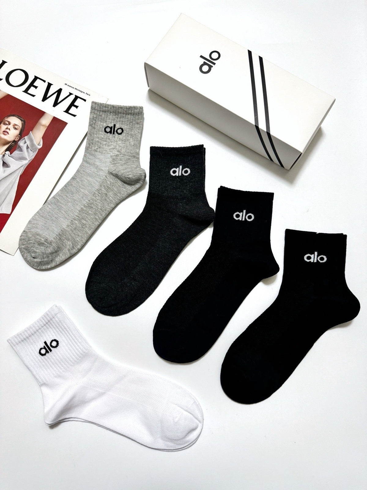 ALO 26S ANKLE SOCKS 408740 (1 BOX)