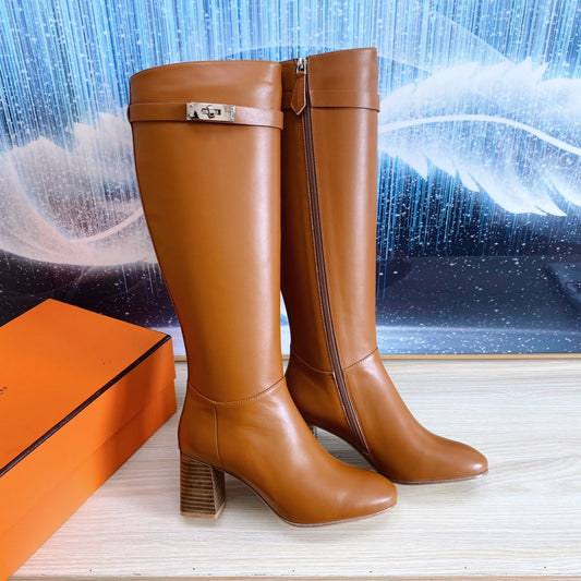 STORY BOOT 7 CM IN BRONZE BROWN LAMBSKIN