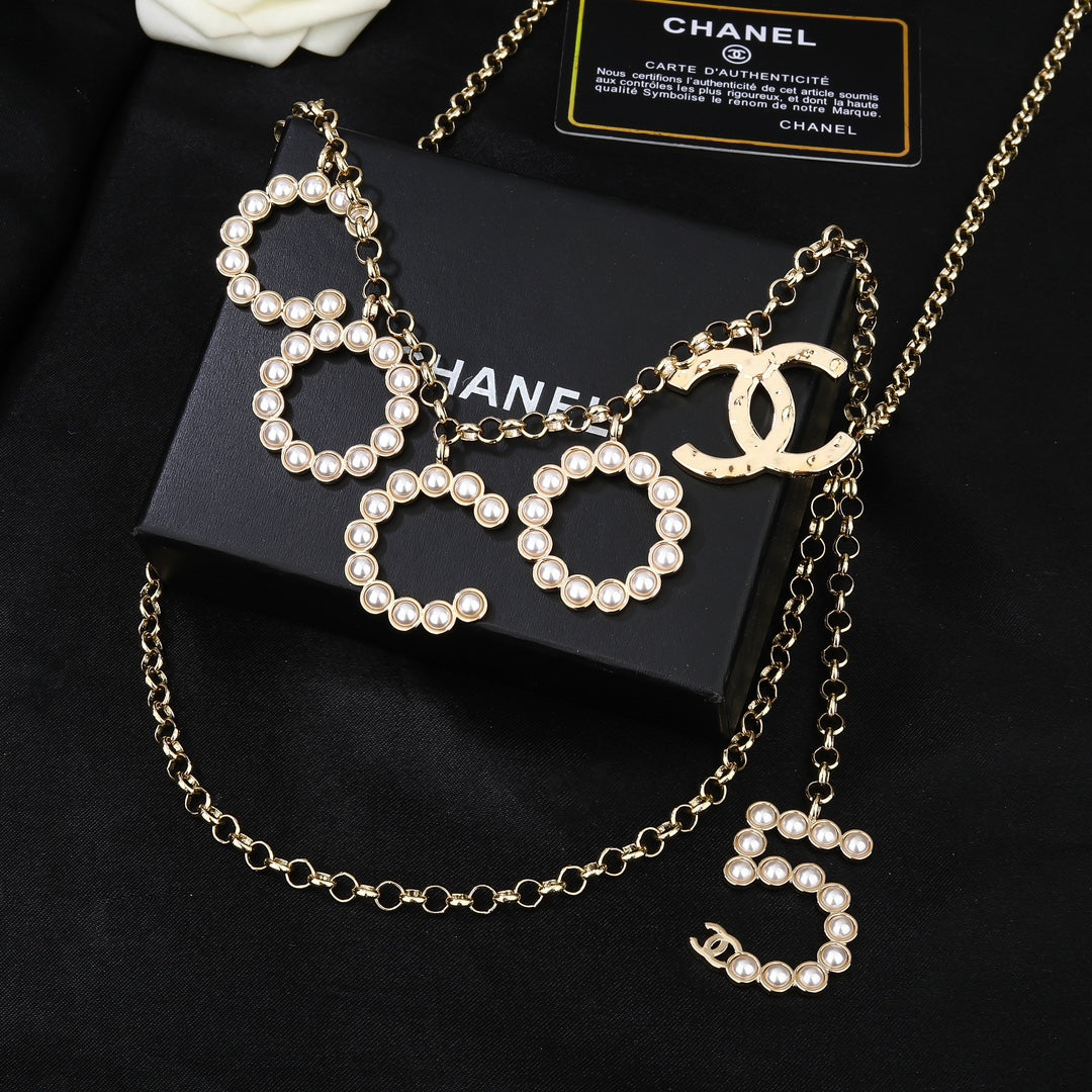 CHANEL 25S CHAIN BELT WITH PEARL 612634 mysite