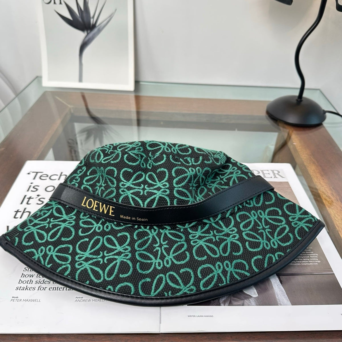 LOEWE 26S ANAGRAM JACQUARD BUCKET HAT STYLE 244