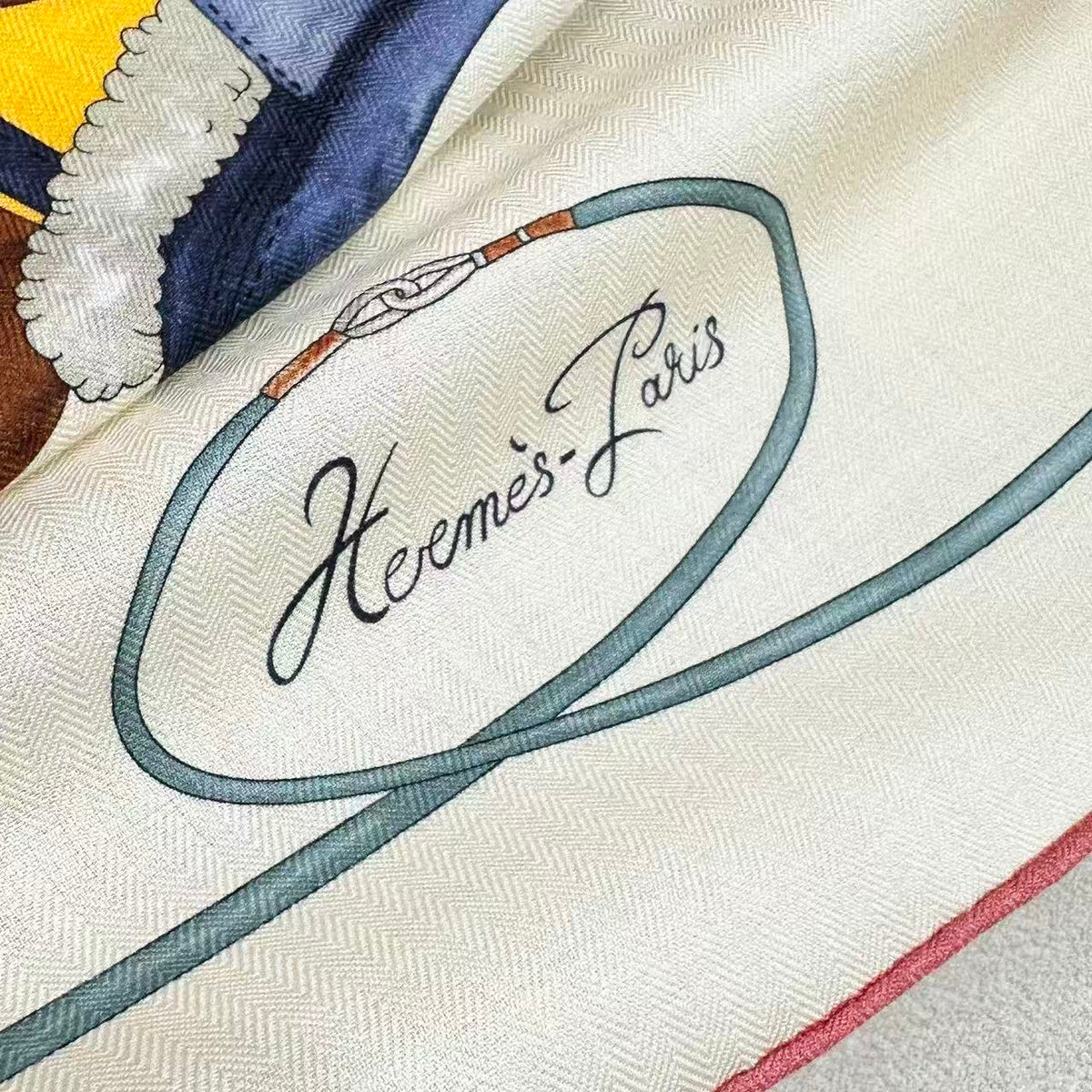 HERMES 26S SCARF 135 IN SILK AND CASHMERE 498252