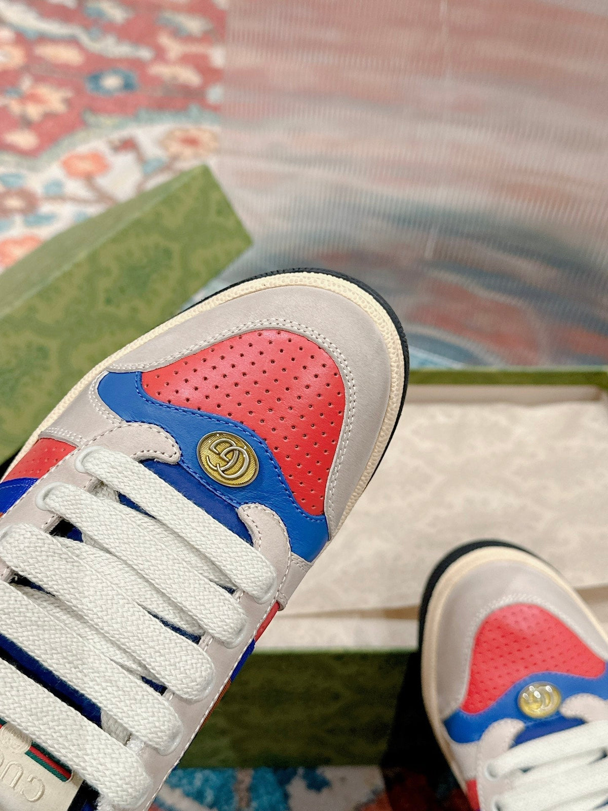 GUCCI 26S SCREENER SNEAKER IN MULTICOLOR LEATHER