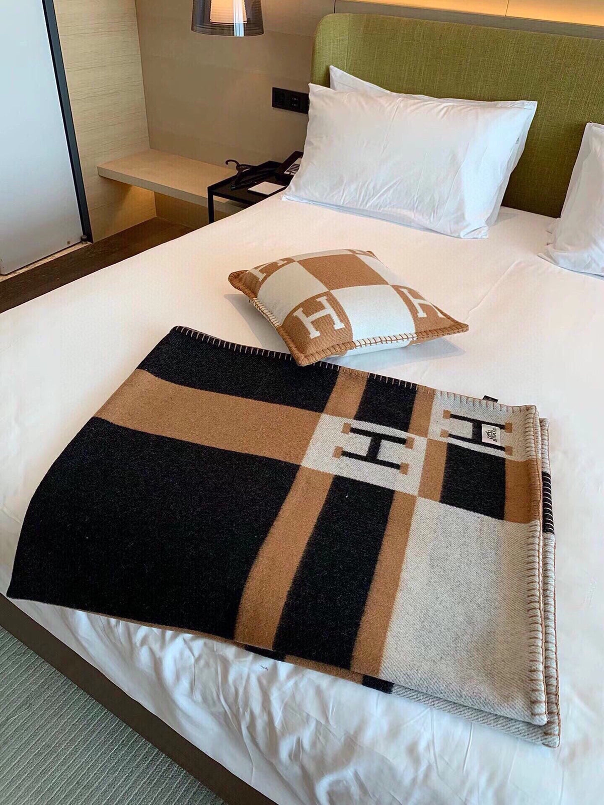 BLANKET 170 CM IN COLORFUL WOOL AND CASHMERE 118341