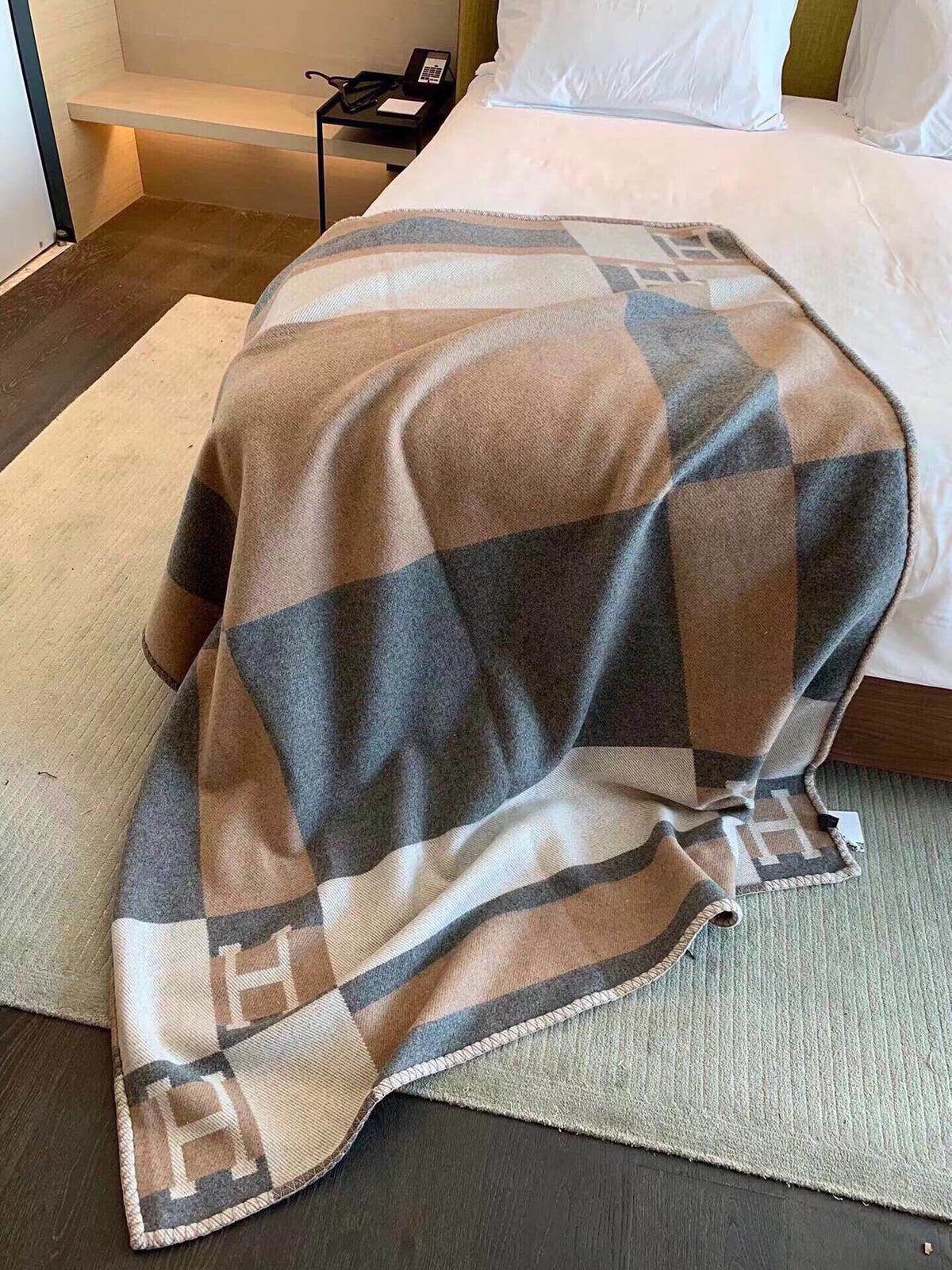BLANKET 170 CM IN COLORFUL WOOL AND CASHMERE 118342