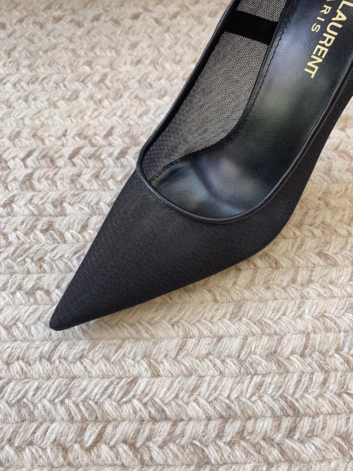 NORMA PUMPS IN BLACK MESH
