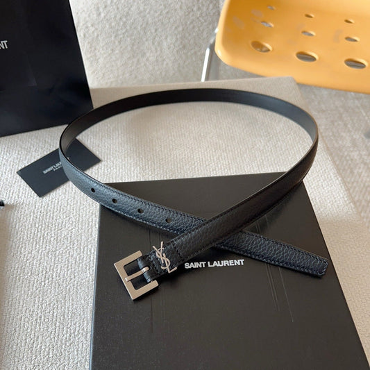 YSL 25S BELT 20 MM IN BLACK CALFSKIN 571012 mysite